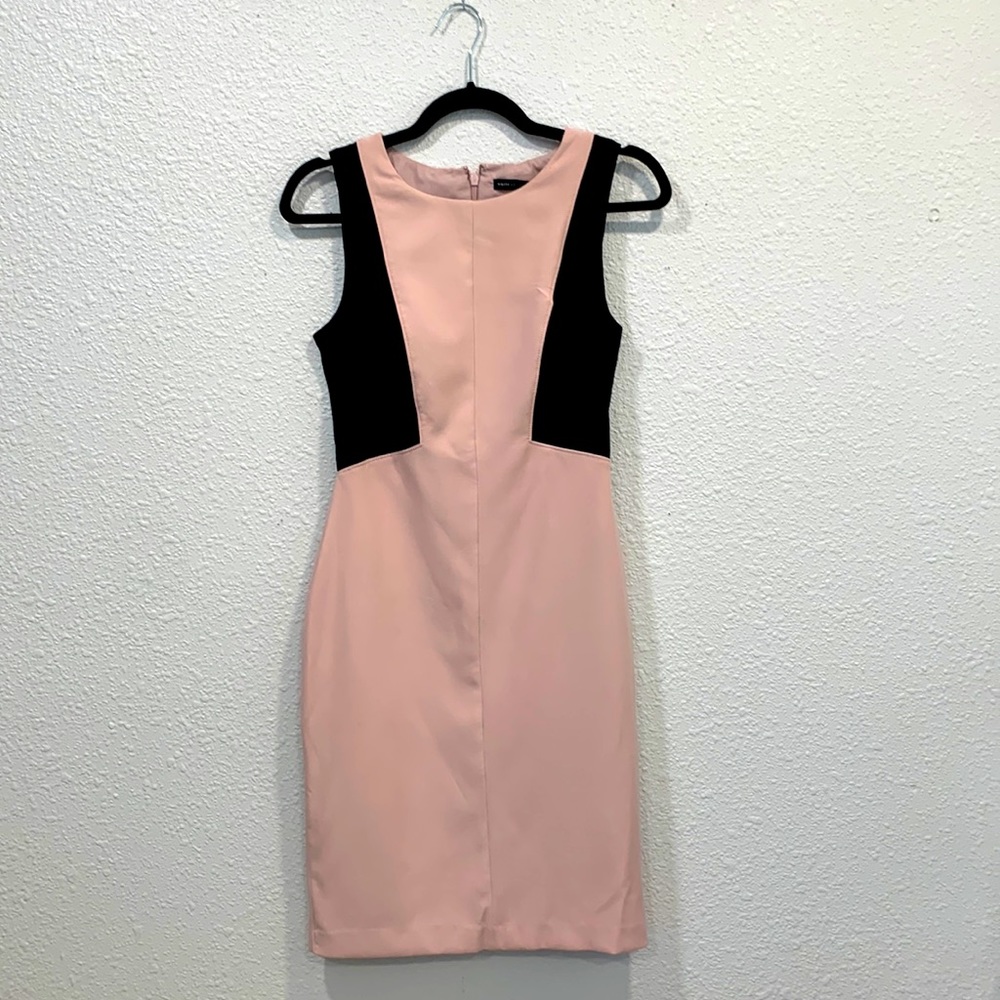 White House Black Market Pink and Black Dress Size 2